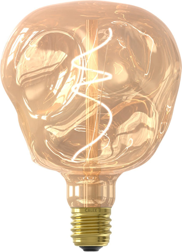 Calex organic neo goud - e27 led lamp - filament lichtbron dimbaar - 4w - warm wit licht