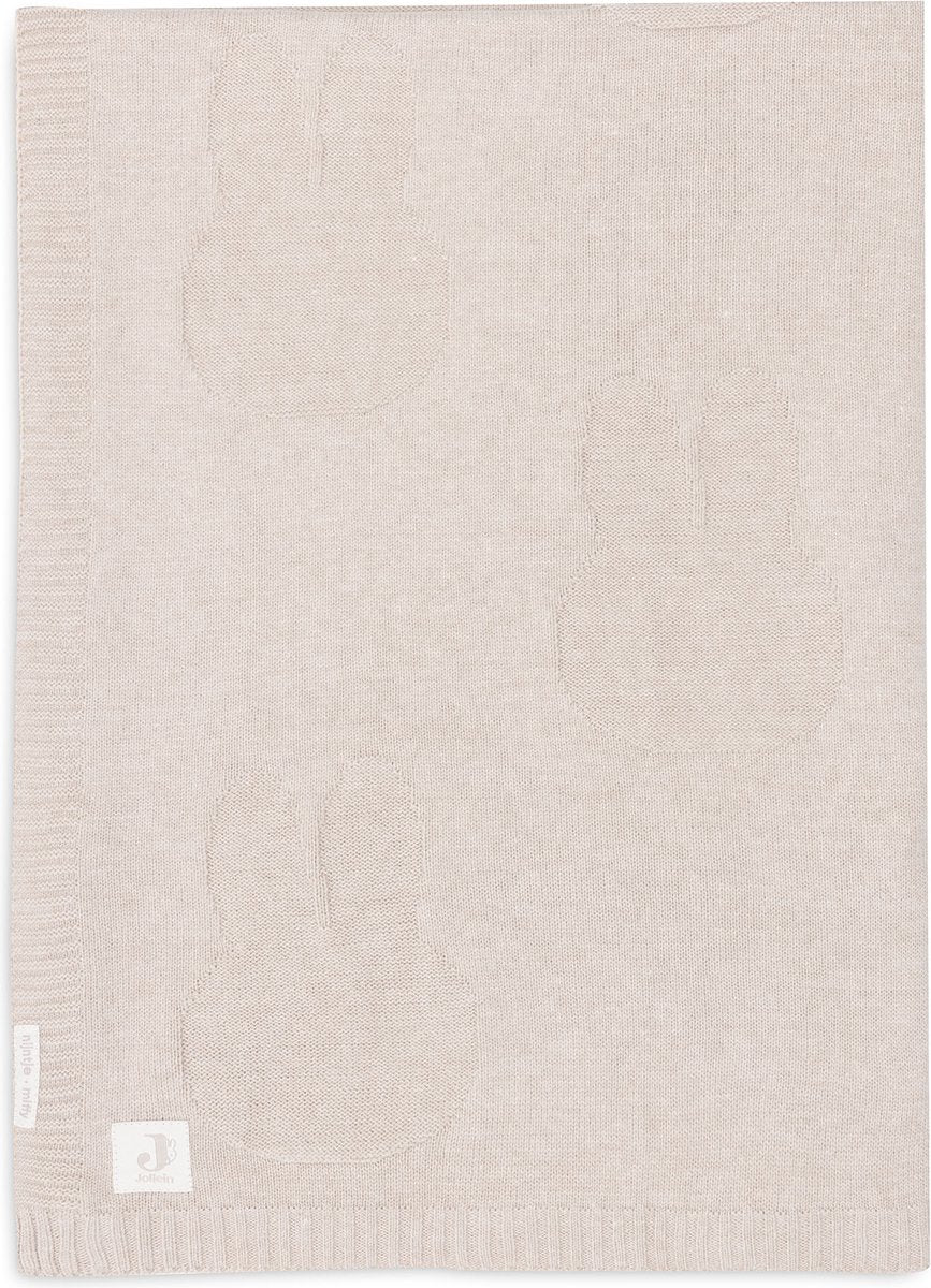Jollein - deken ledikant 100x150cm - dekentje baby - miffy - nougat