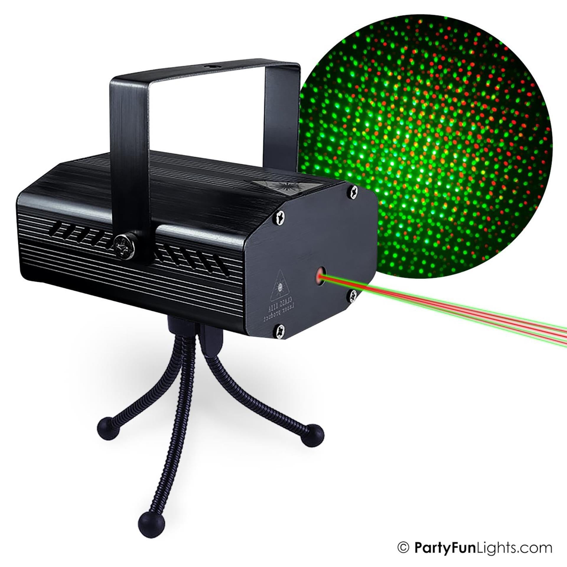 Partyfun lights laser licht usb led rood groen
