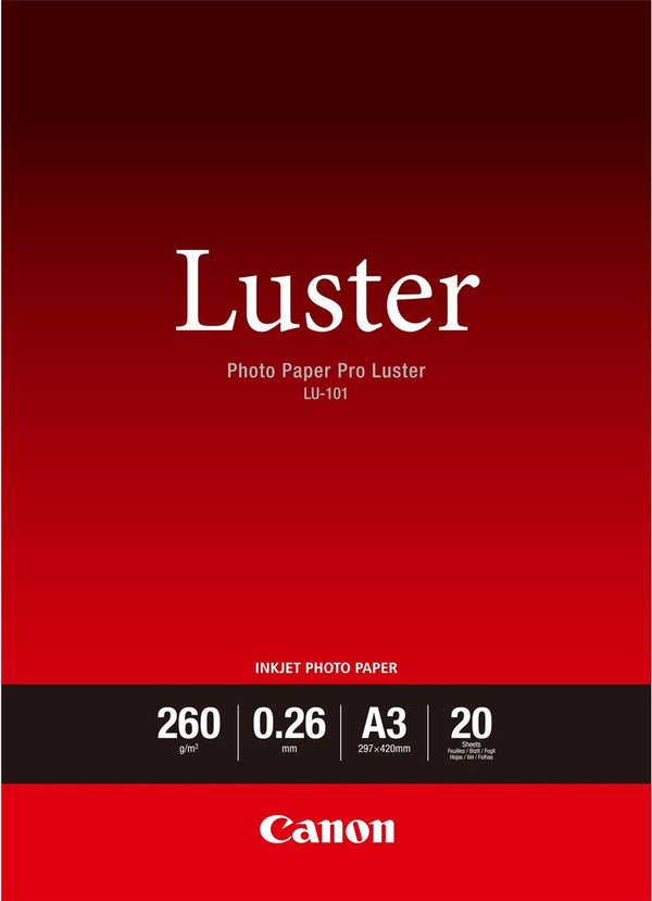 Canon photo paper pro luster lu-101