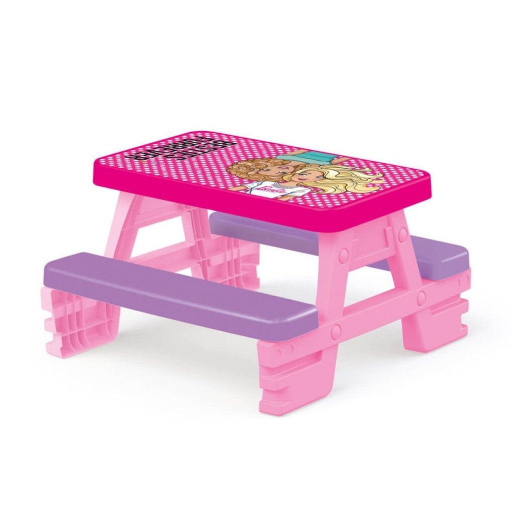 Dolu barbie picknicktafel 79x69x42 cm roze paars
