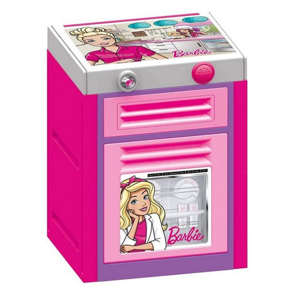 Dolu barbie vaatwasser + geluid roze