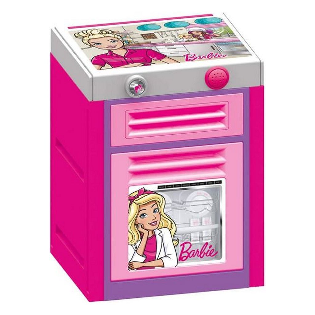 Dolu barbie vaatwasser + geluid roze