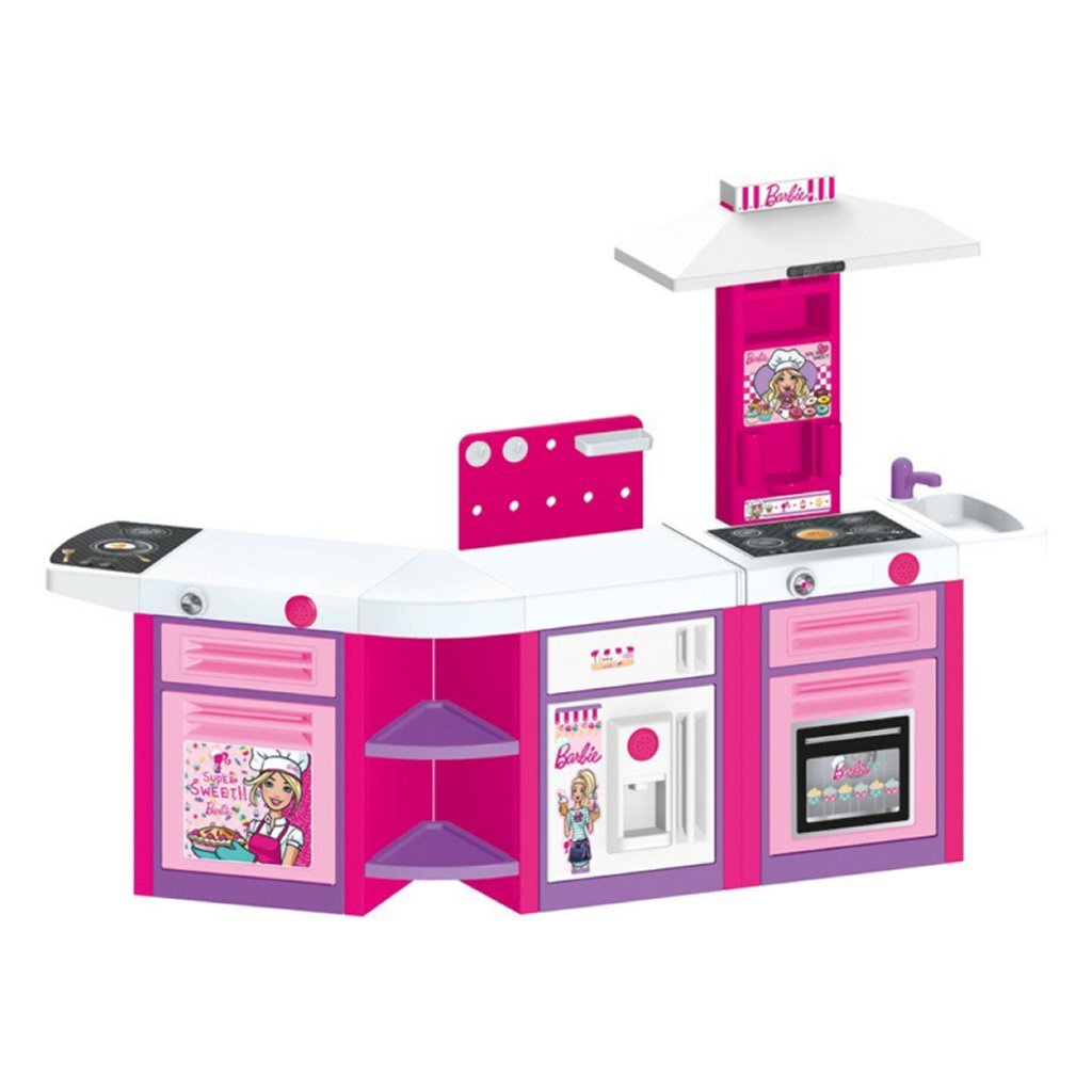 Dolu barbie speelkeuken + geluid roze