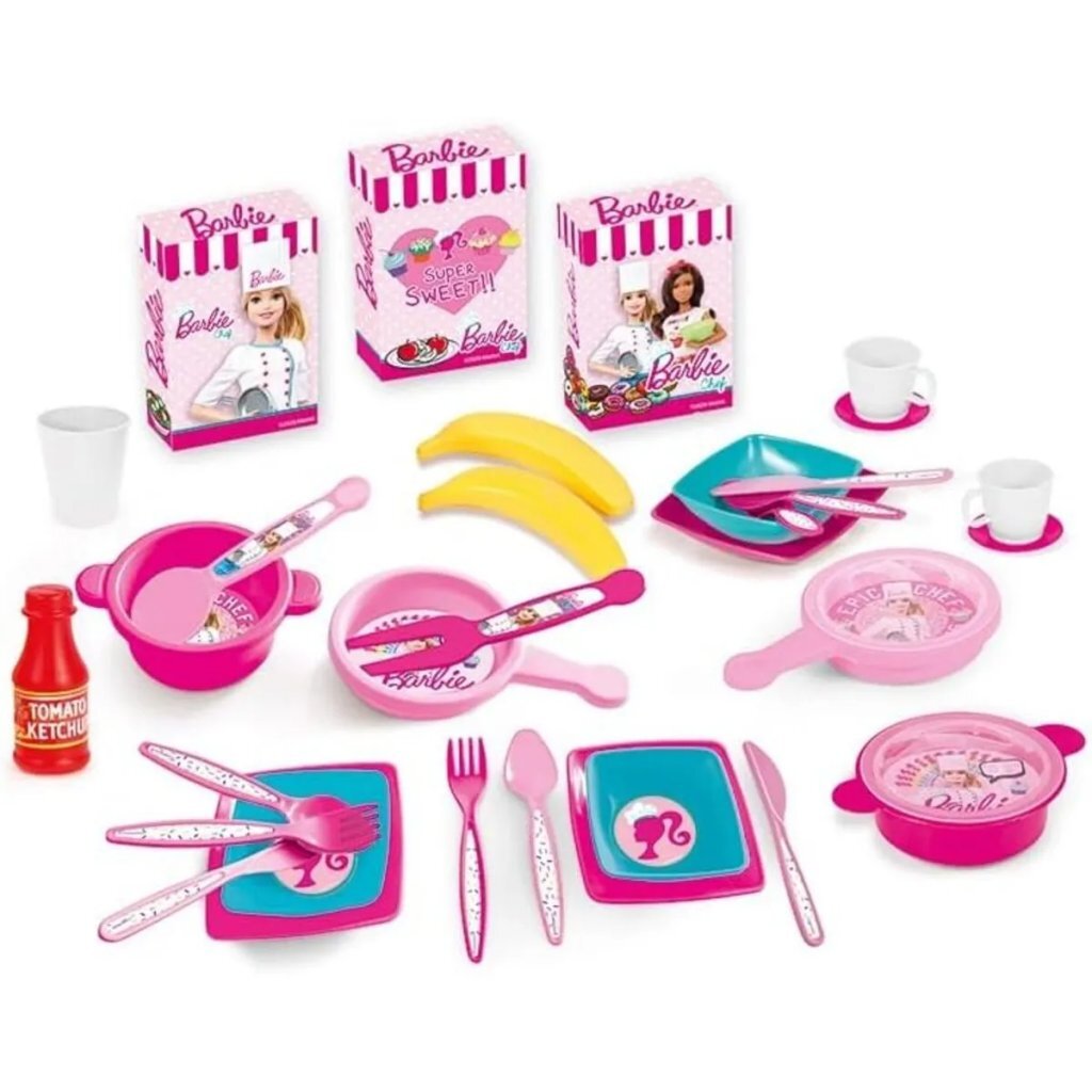 Dolu barbie speelkeuken + geluid roze