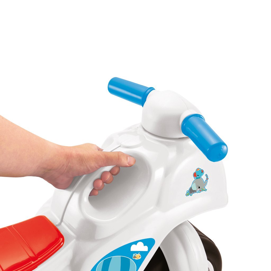 Dolu fisher price loopmotor wit blauw rood