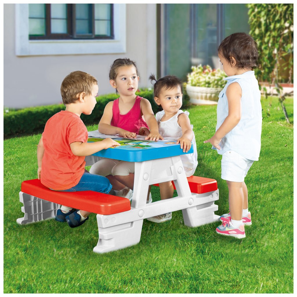 Dolu fisher price picknicktafel rood wit blauw