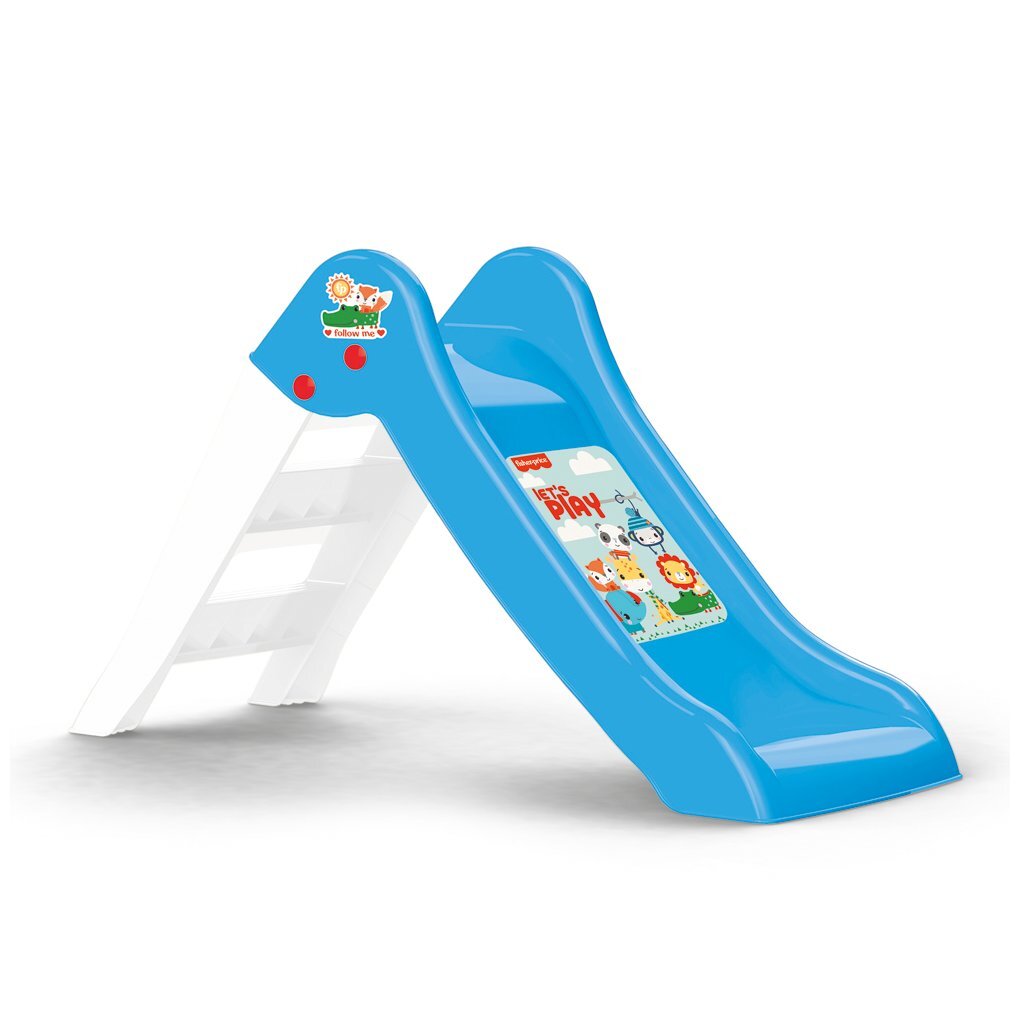 Dolu fisher price glijbaan 70x111x47 cm blauw wit