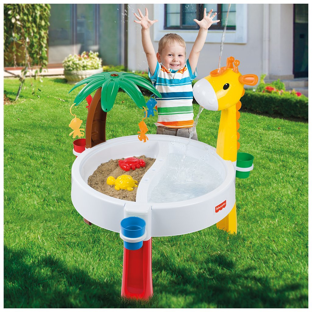 Dolu fisher price zand-watertafel + accessoires