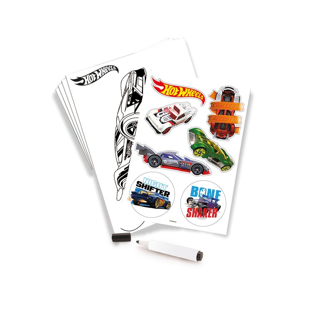 Dolu hot wheels tekenbord blauw oranje