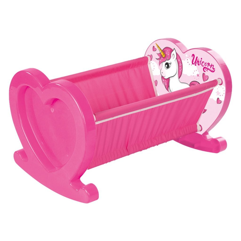 Dolu eenhoorn poppenwiegje roze