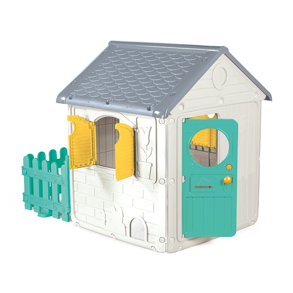 Dolu speelhuis 122,5x104x156 cm + geluid wit groen grijs geel