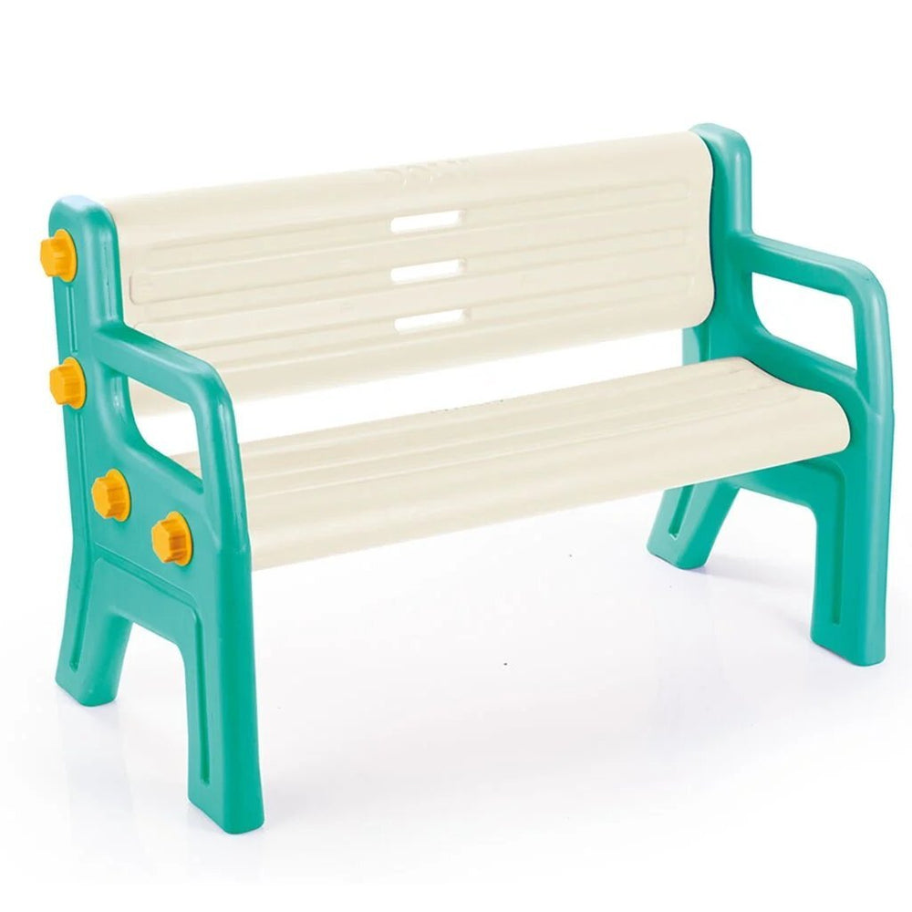 Dolu bank 109.5x50x67 cm groen wit geel