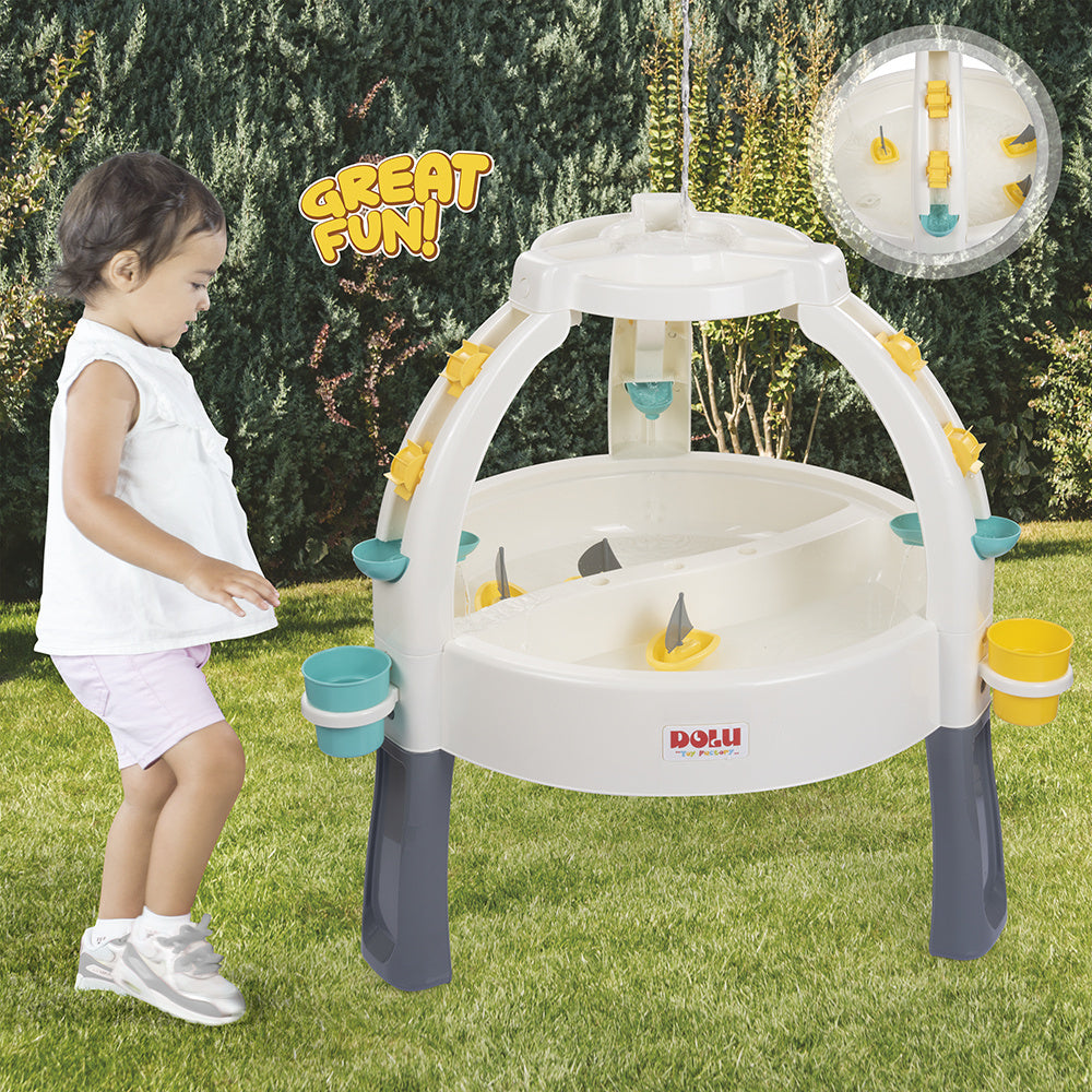 Dolu 2674 fontein zand watertafel met accessoires wit grijs