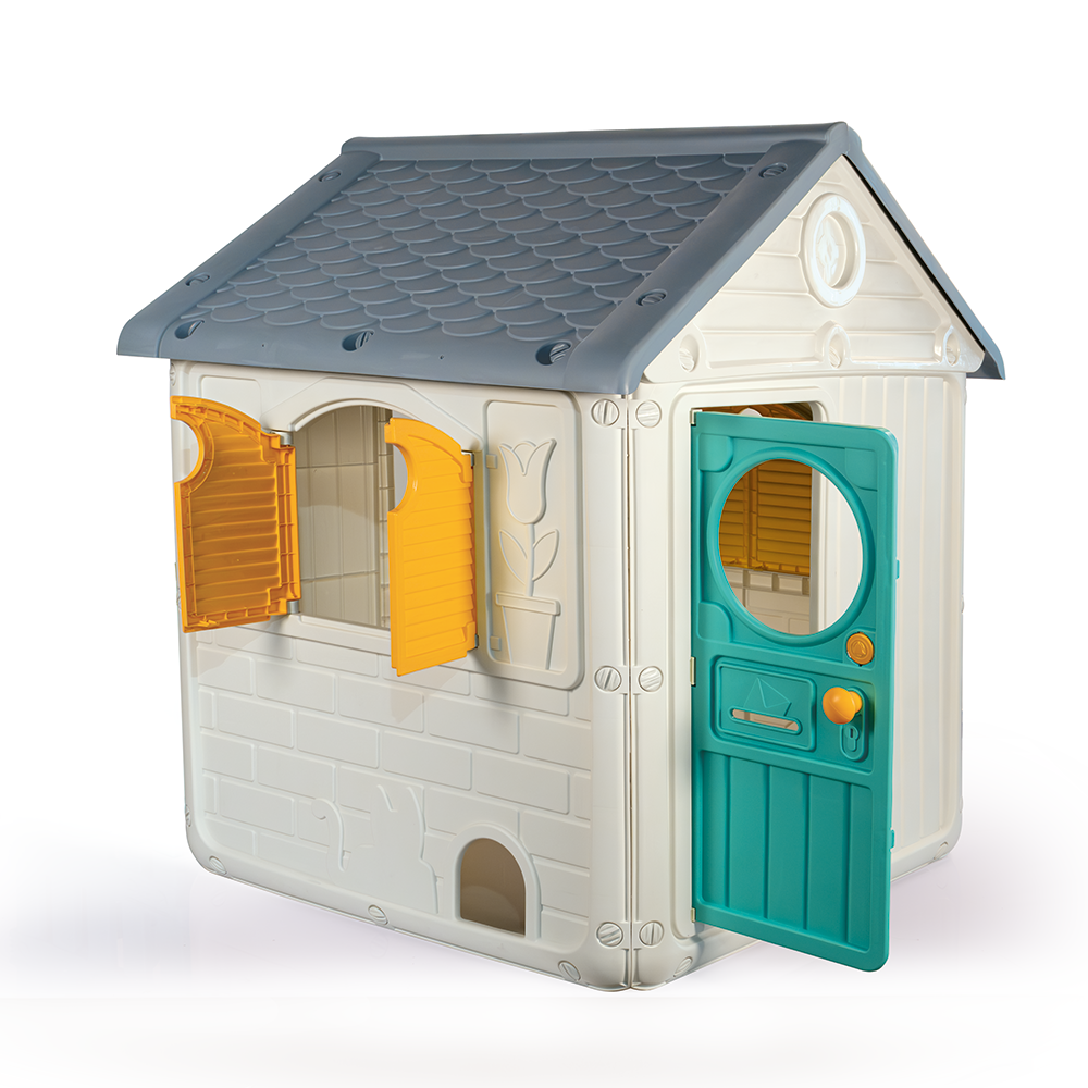Dolu speelhuis wit grijs blauw 122.5x110x104cm