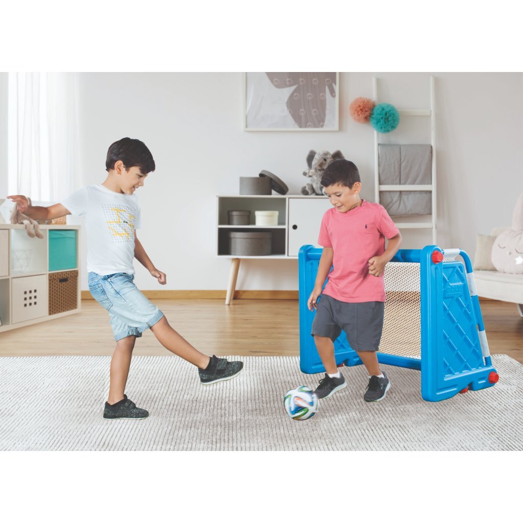 Dolu voetbaldoel 100x75x55 cm blauw