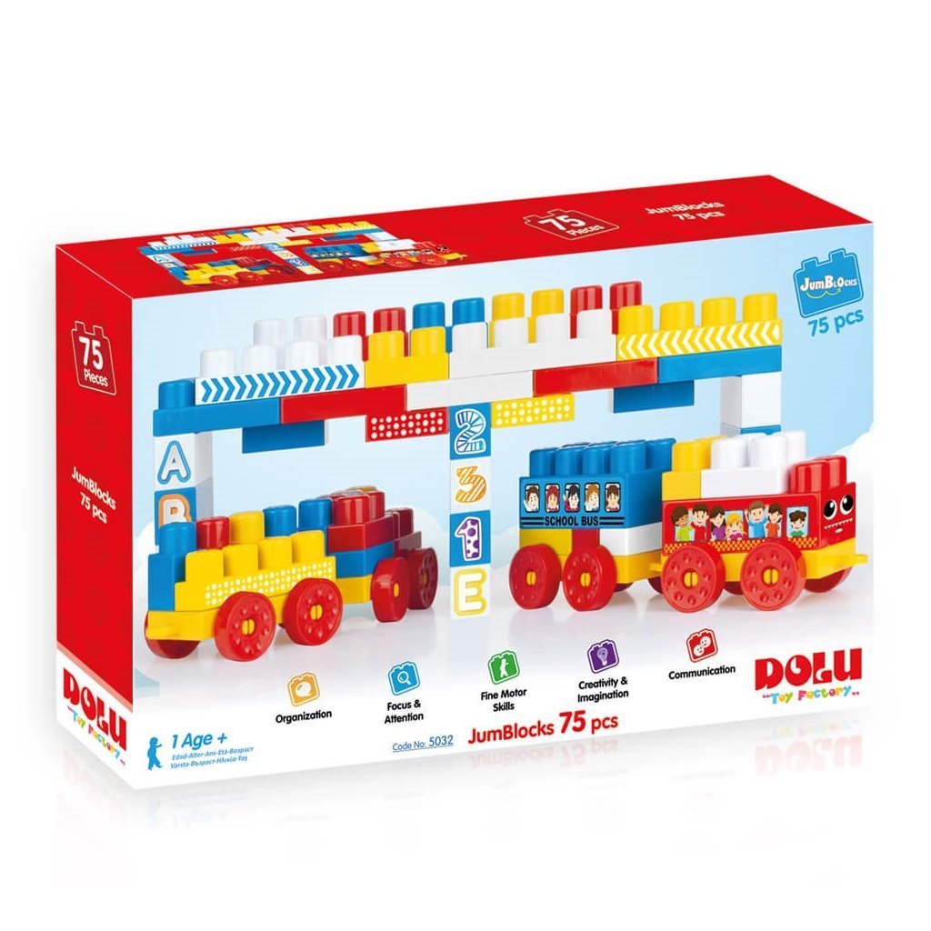 Dolutrein blokken met 75 blokken