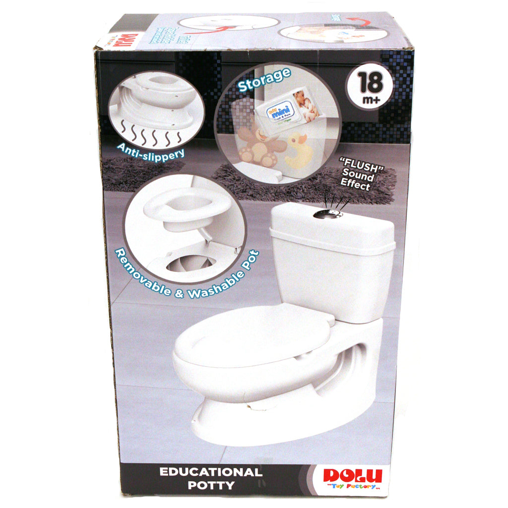 Dolu educatief kindertoilet met geluid wit