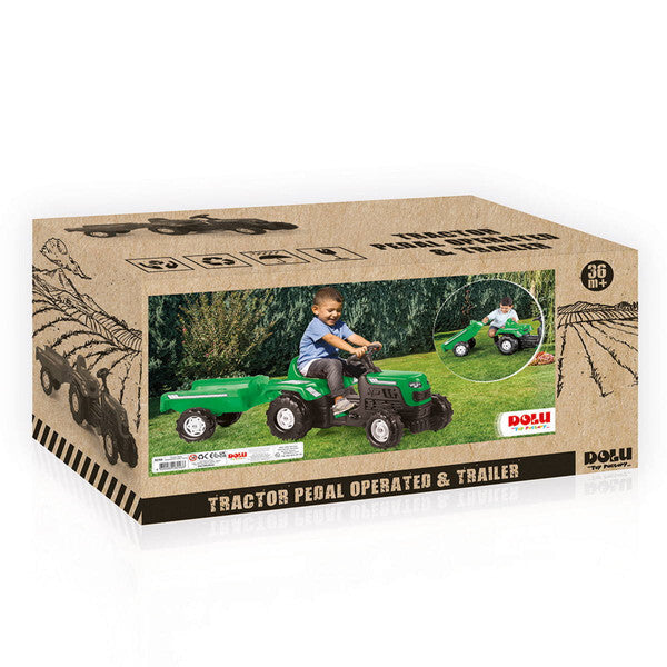Dolu tractor ranchero met aanhanger groen