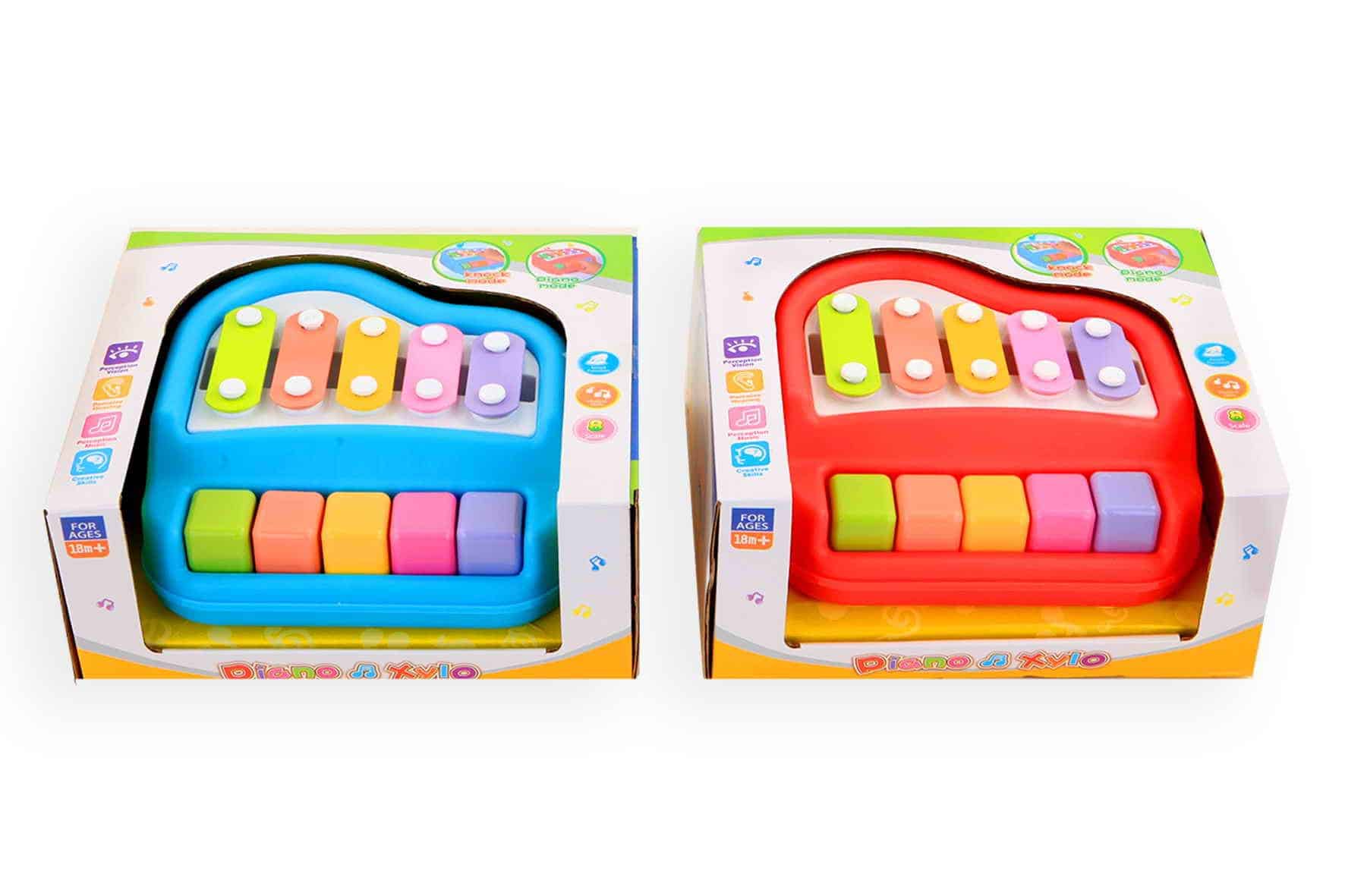 Jonotoys piano en xylofoon in 1 set.