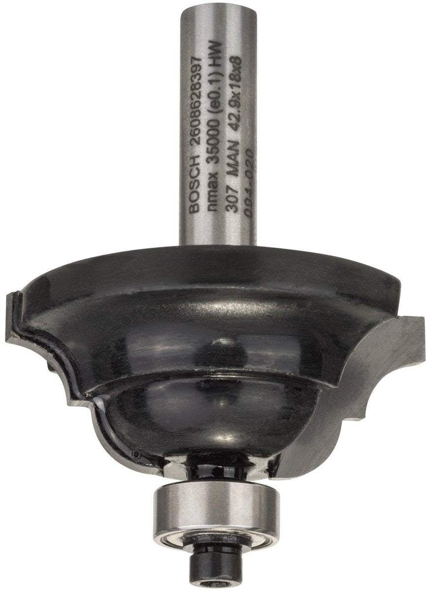 Bosch - paneelfrees d 8 mm, r1 6,3 mm, b 15 mm, l 18 mm, g 60 mm