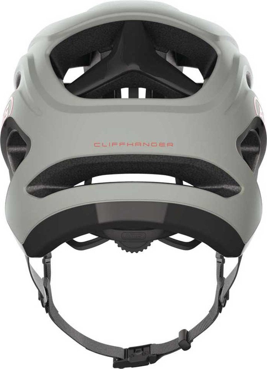 Abus fietshelm cliffhanger chalk grey m - 54-58 cm - grijs - geschikt voor gebruik op mountainbikes - 325 g