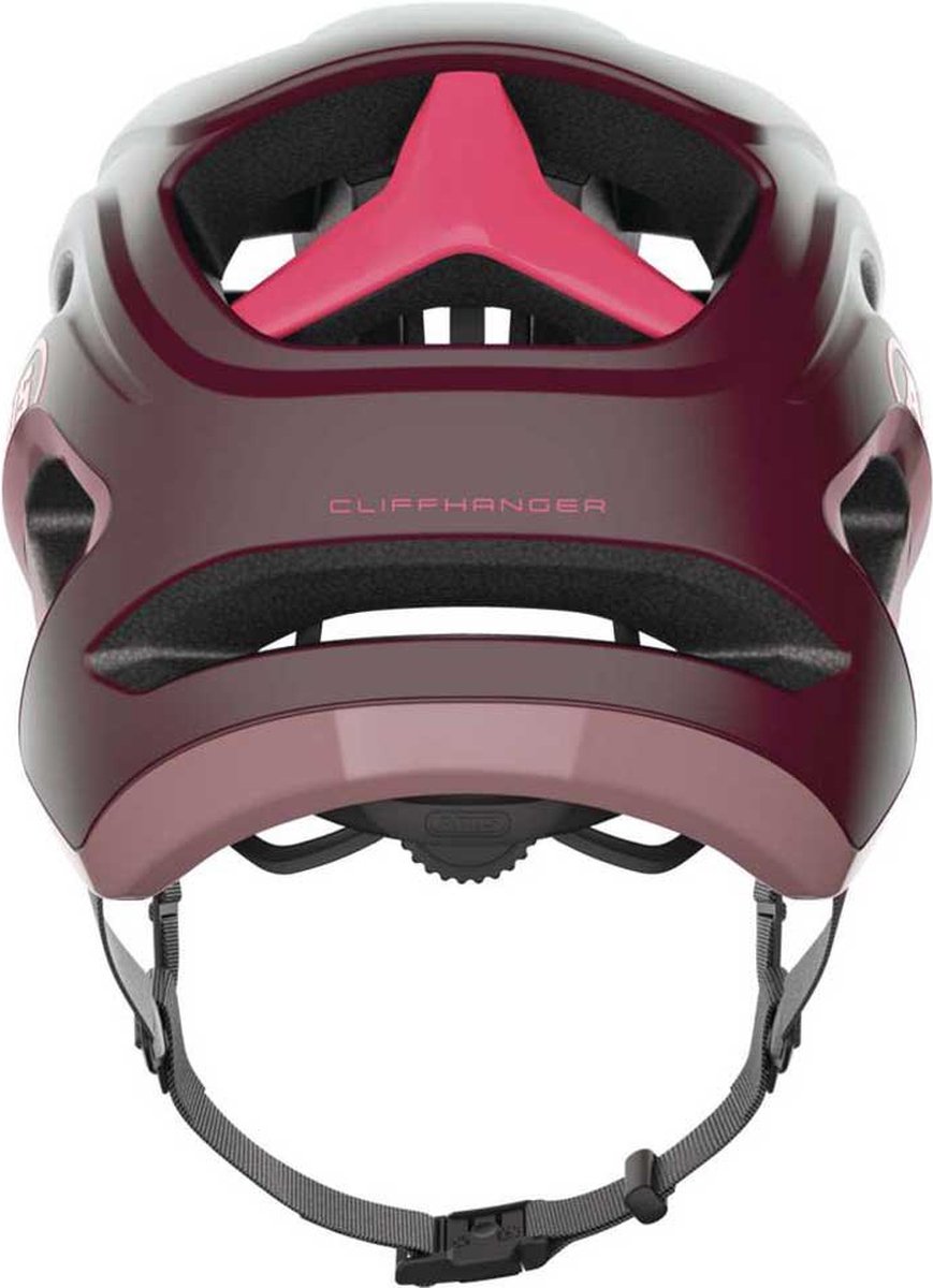 Abus fietshelm cliffhanger wildberry red m - 54-58 cm - rood - geschikt voor gebruik op mountainbikes - 325 g