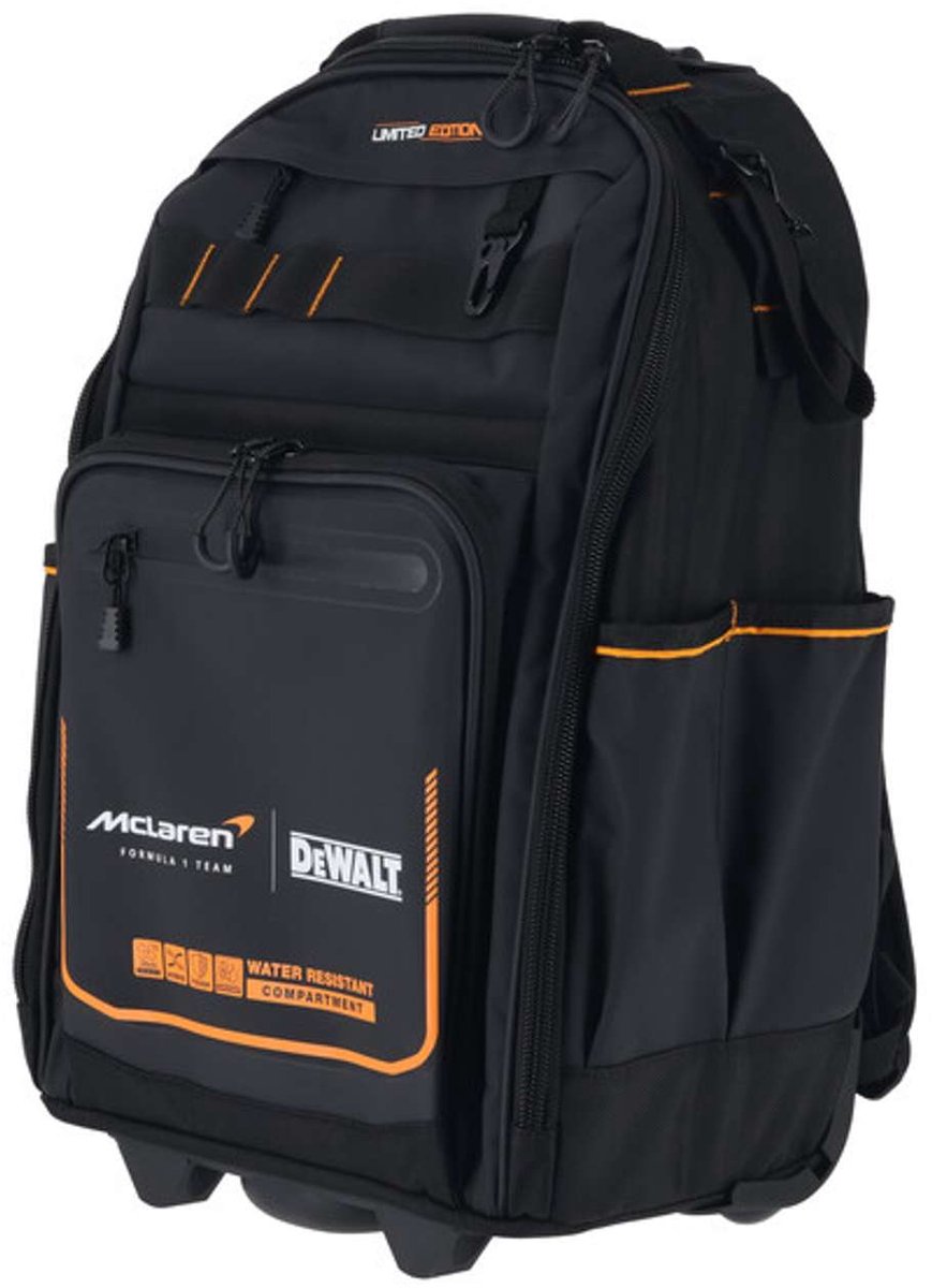 Dewalt toebehoren - gereedschapsrugzak, met wielen, mclaren dwst60101-9