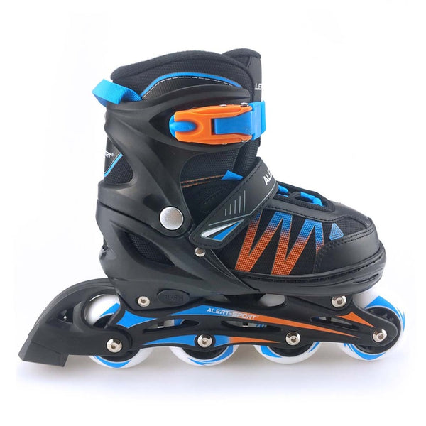 Alert inline skates maat 39-42 blauw oranje zwart