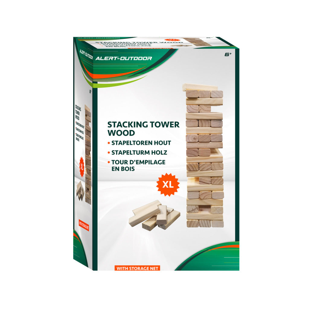 Alert outdoor stapeltoren xl hout met opberg handignet