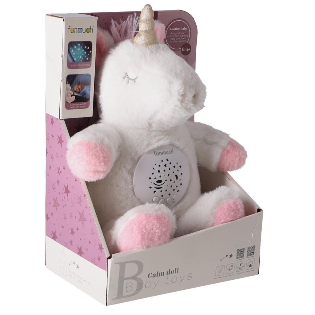 Overige Merken Knuffelprojector Eenhoorn + Licht en Geluid