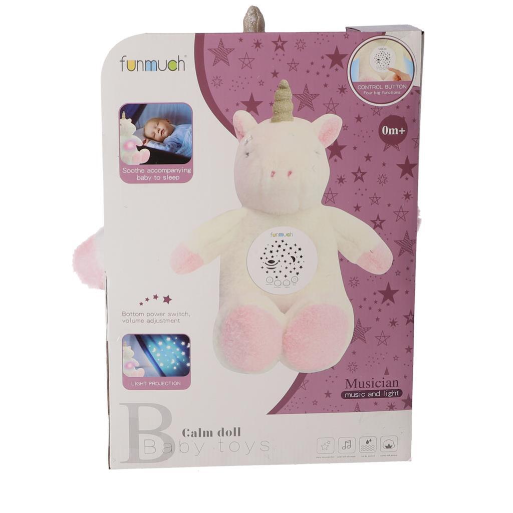 Overige Merken Knuffelprojector Eenhoorn + Licht en Geluid