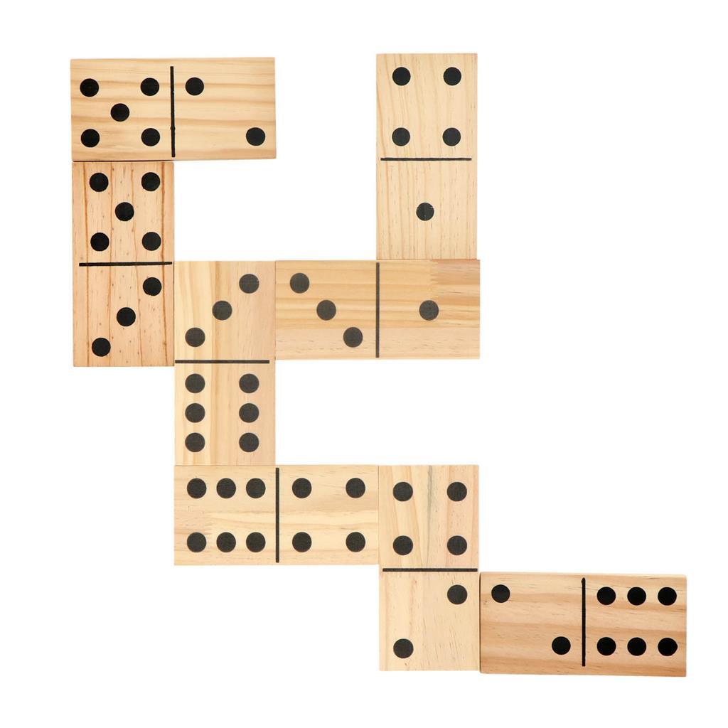 Alert outdoor spel domino xl hout 7,5 x 15 cm 7,5x15cm