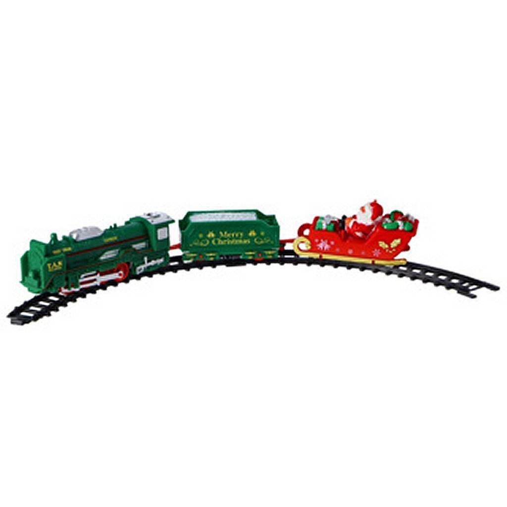 No brand kersttrein met licht en geluid 25 delig | 2 stuks
