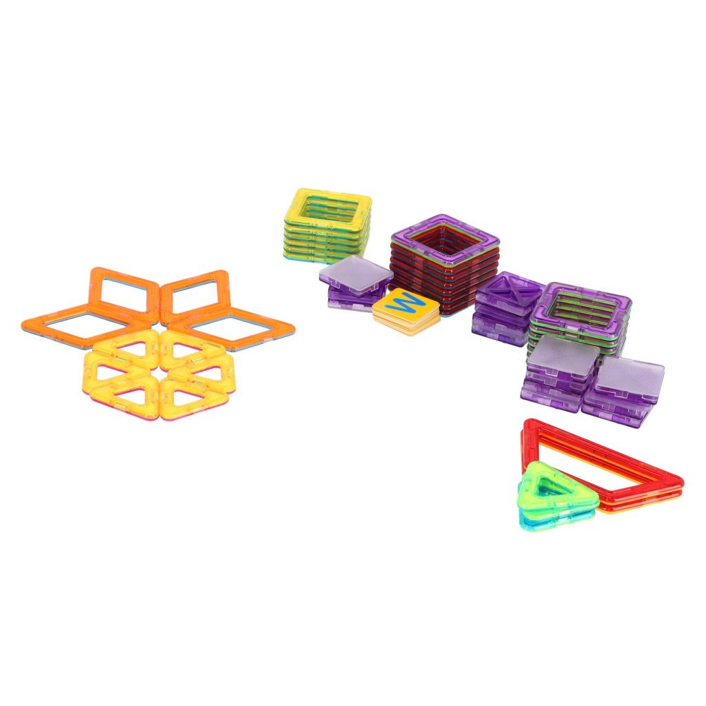 Science magnetische tegels diverse vormen 77 delig 5,5 cm