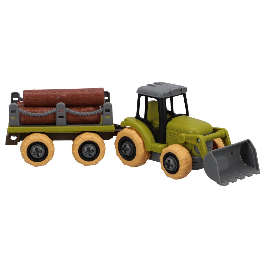 Landbouwtractor met aanhanger
