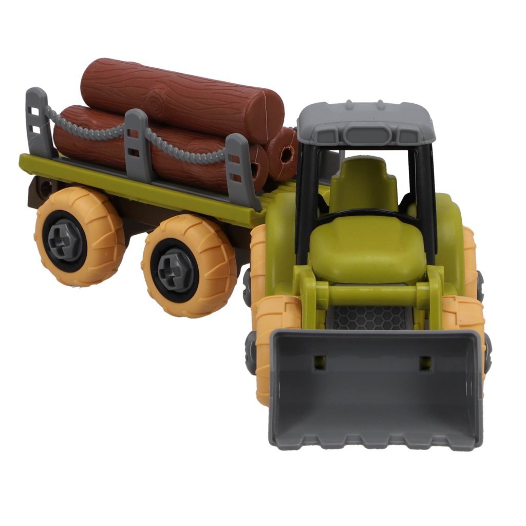 Landbouwtractor met aanhanger