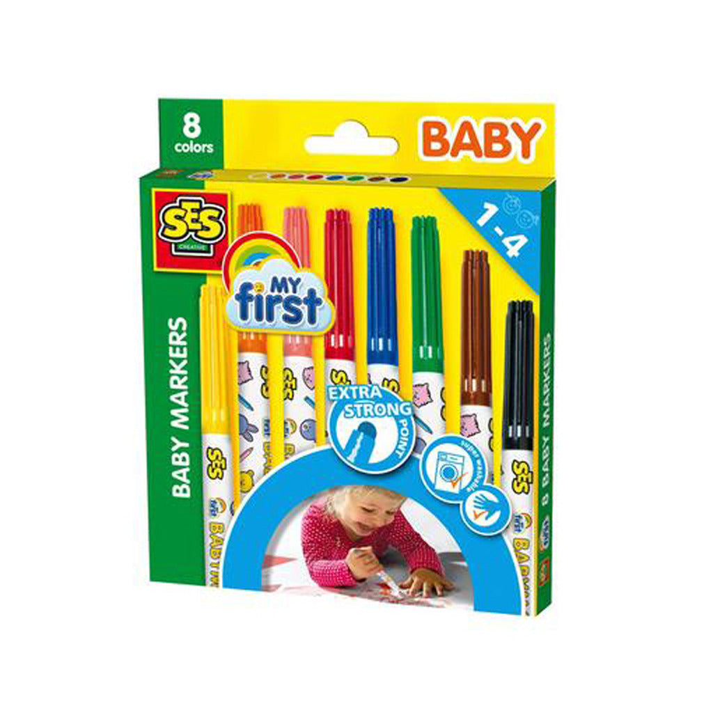 SES Mijn eerste Baby Markers, 8st.