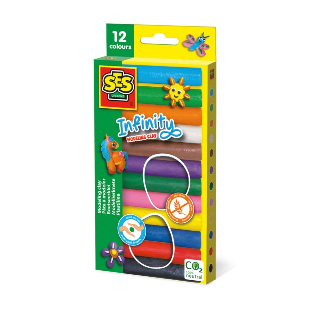 Ses infinity boetseerklei - 12 pak (180gr)