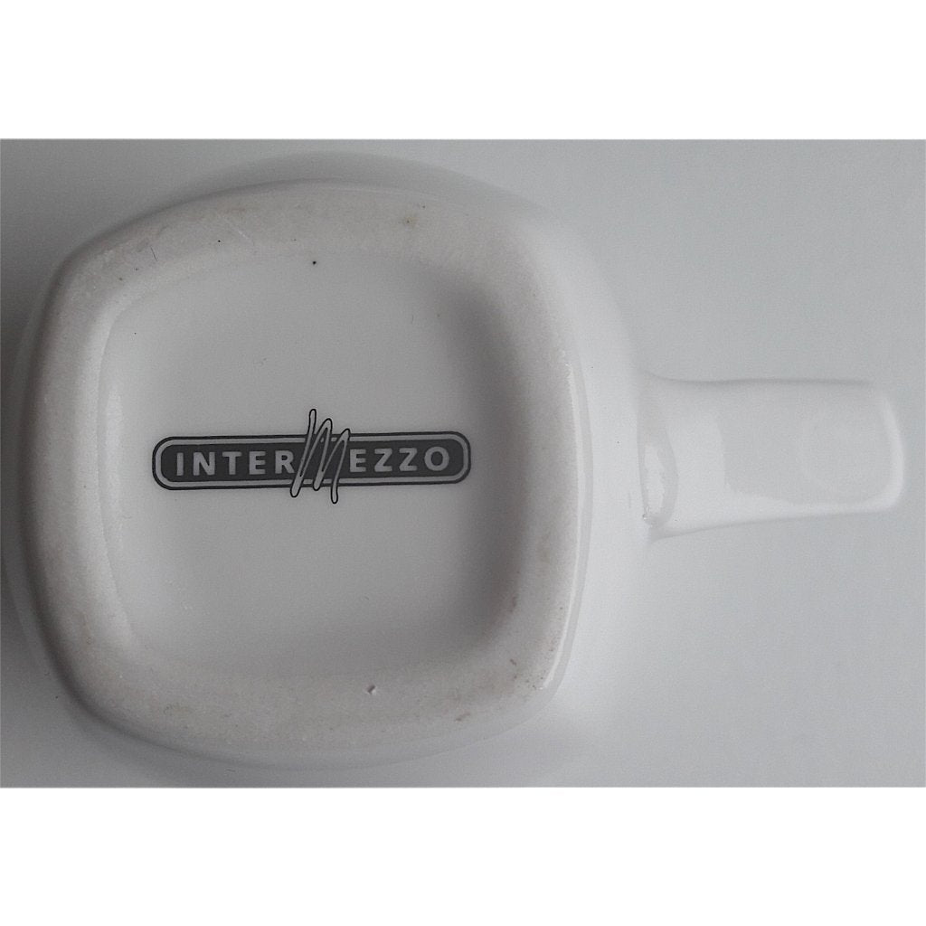 Intermezzo espresso kop en schotel alex meijer logo 3 stuks