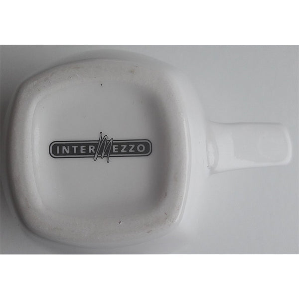 Intermezzo espresso kop en schotel alex meijer logo 3 stuks