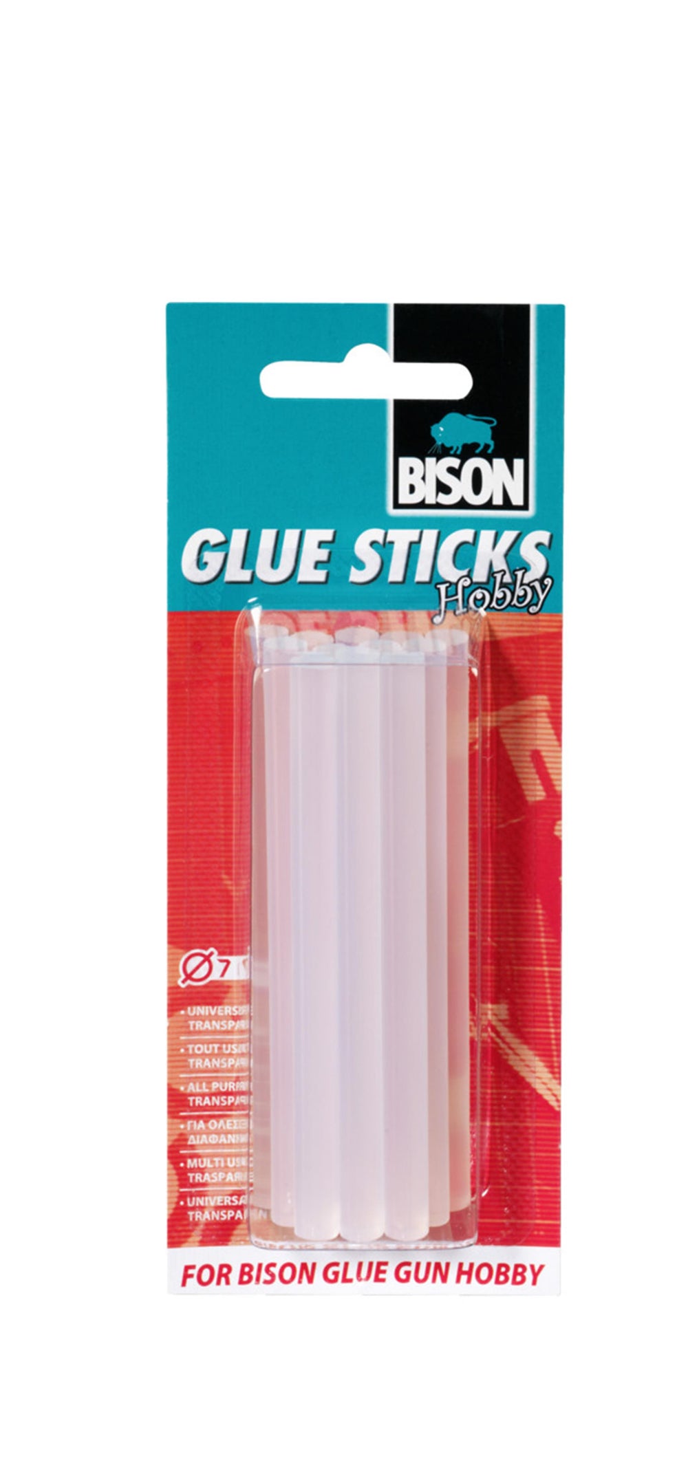 Bison lijmstiften hobby blister 12 x 7 mm