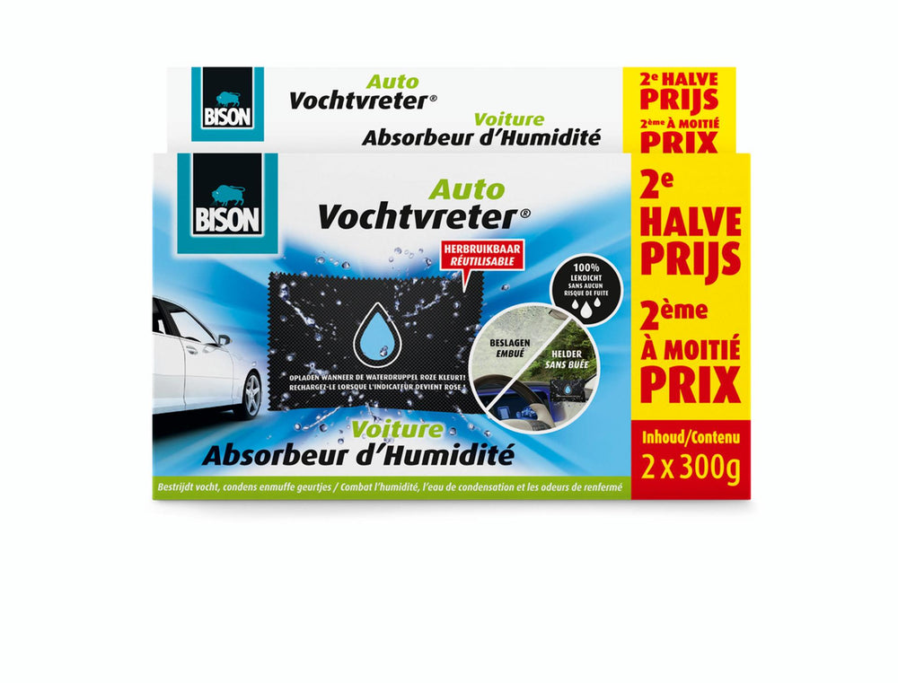 Bison auto vochtvreter herbruikbaar 2 x 300gram