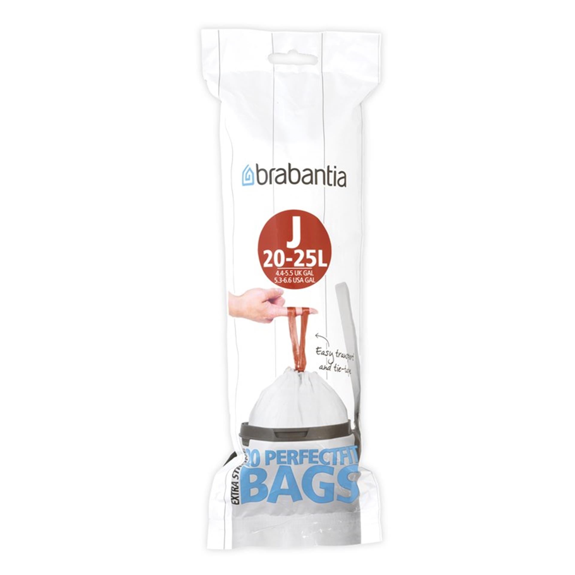 Brabantia afvalzak j 23l 20 zakken