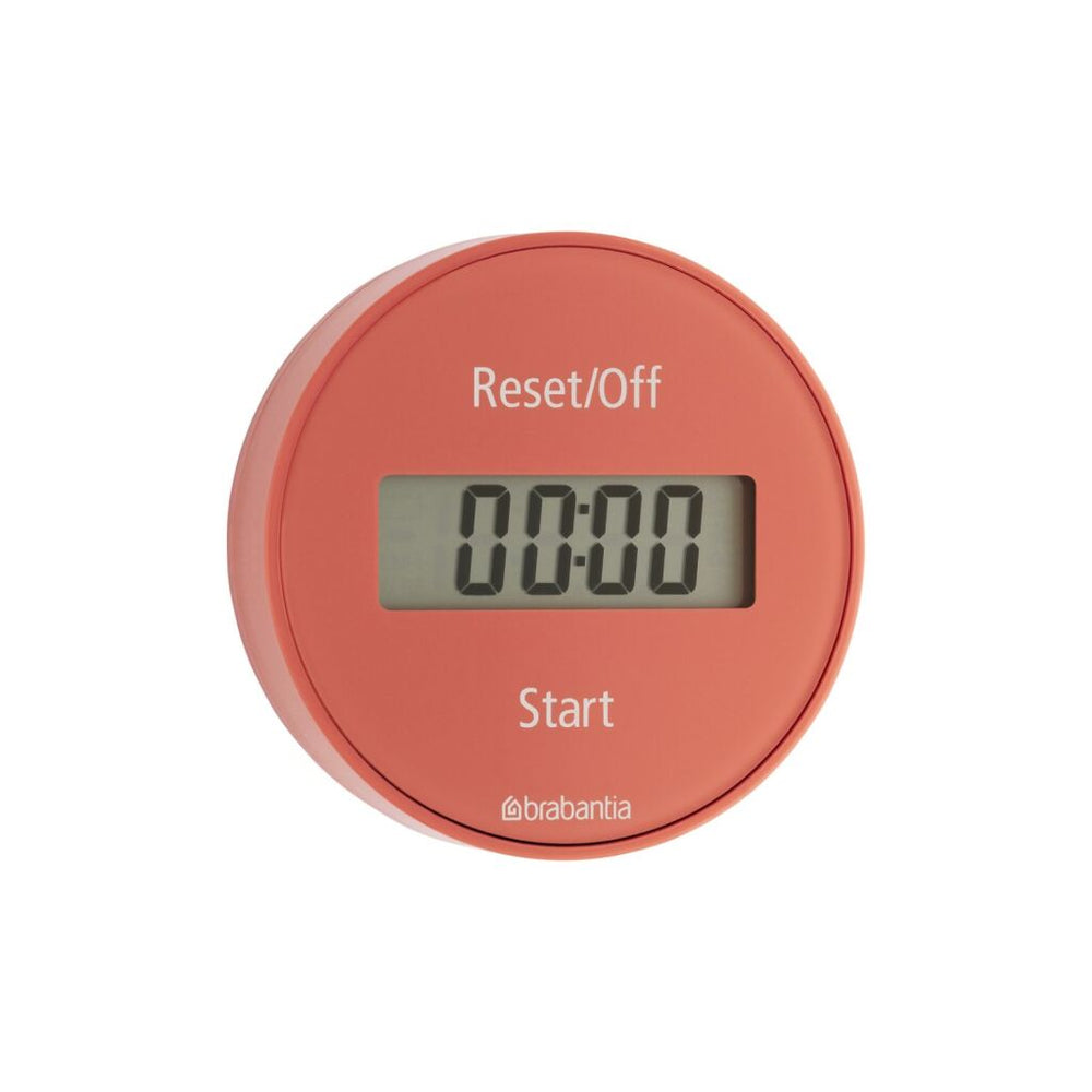 Brabantia smakelijk+ magnetische kookwekker terracotta roze