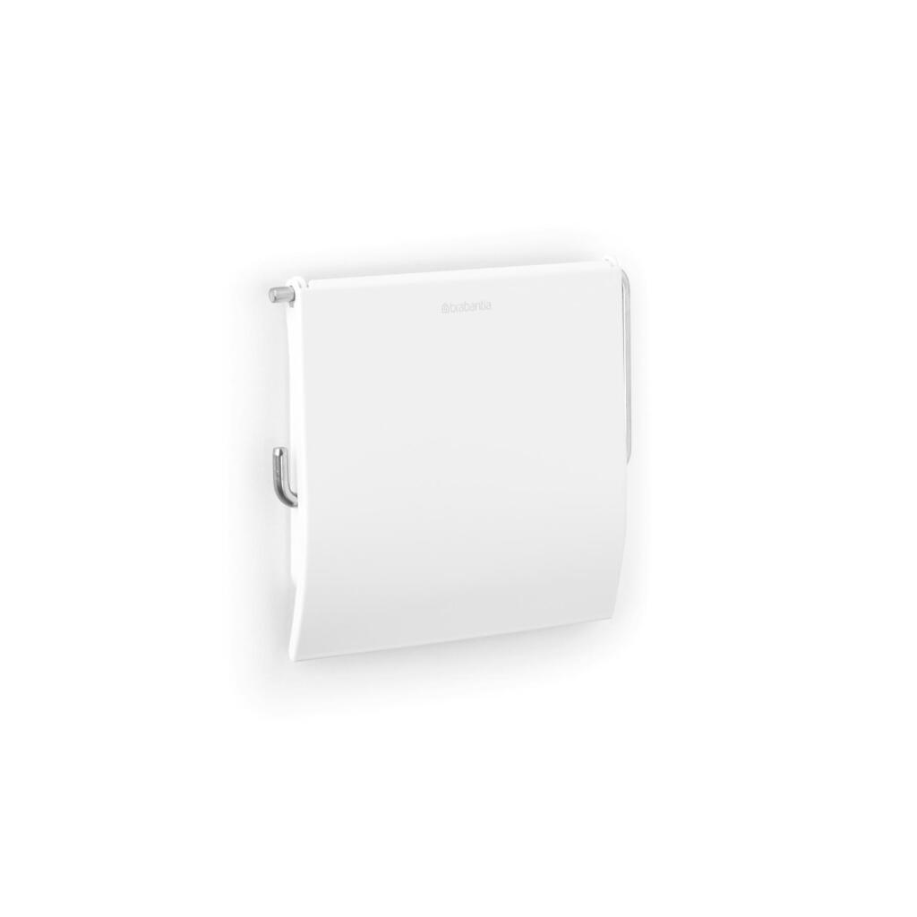 Brabantia renew toiletrolhouder met klep - wit