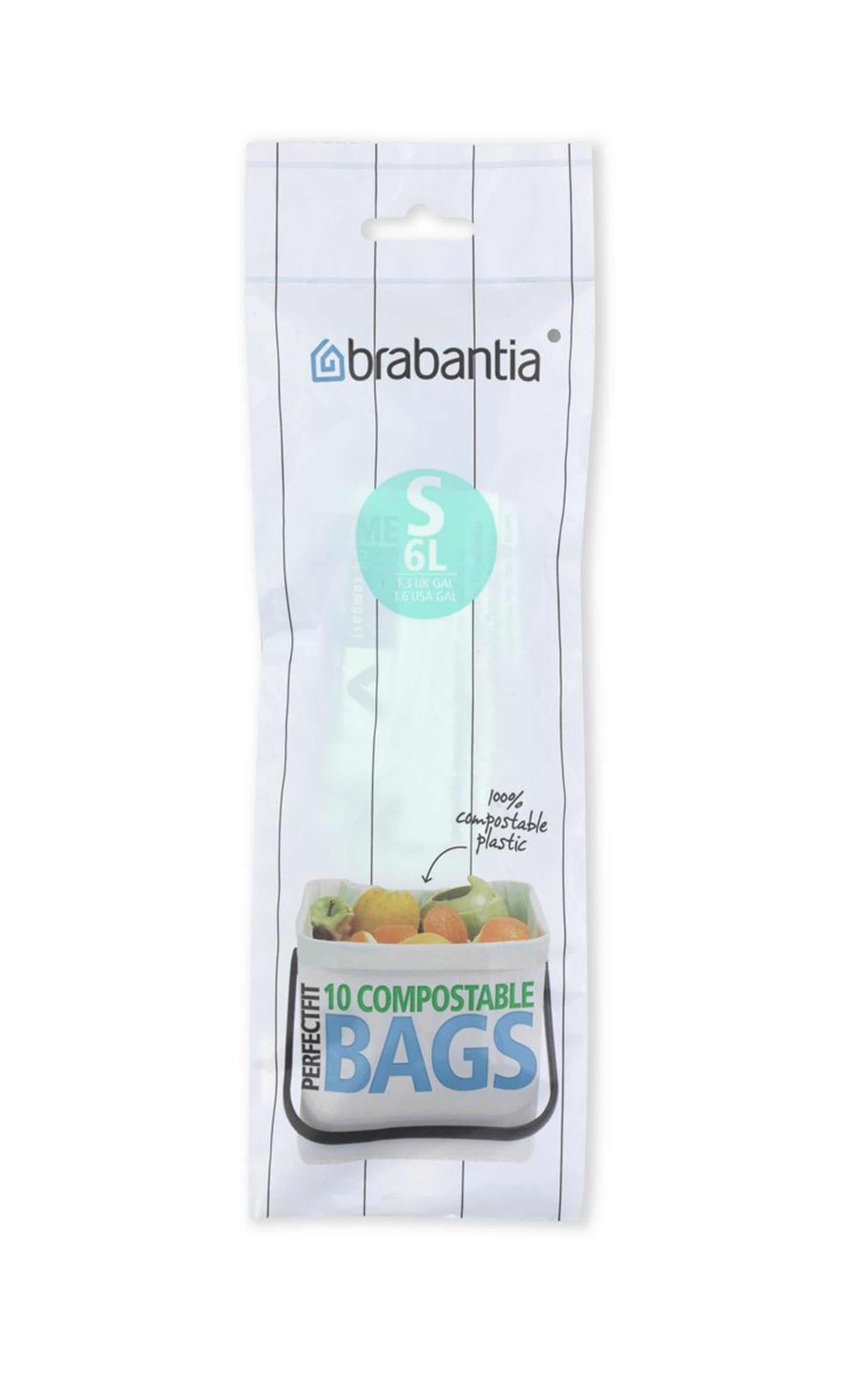 Brabantia afvalzak s compost 6l 10zakken