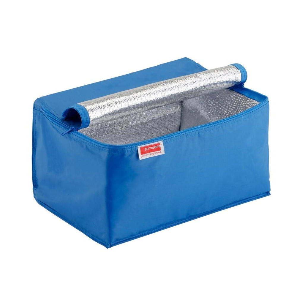 Sunware vierkante koeltas 24l blauw