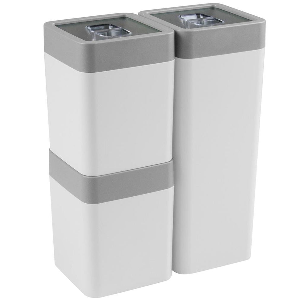 Sunware sigma home voorraadbussen 0,6l+1,4l 3 stuks wit