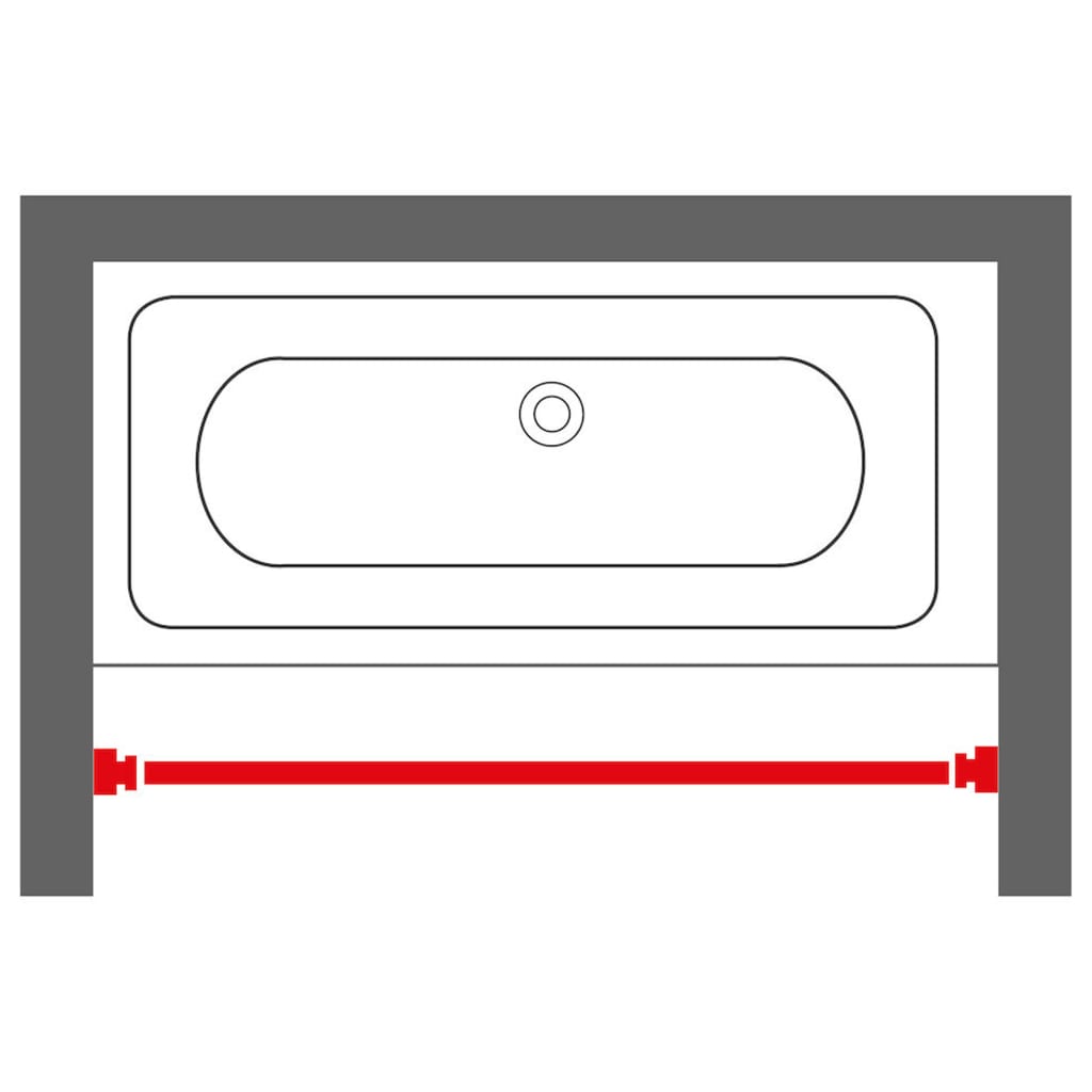 Sealskin douchegordijnstang telescopisch 155-255 cm mataluminium